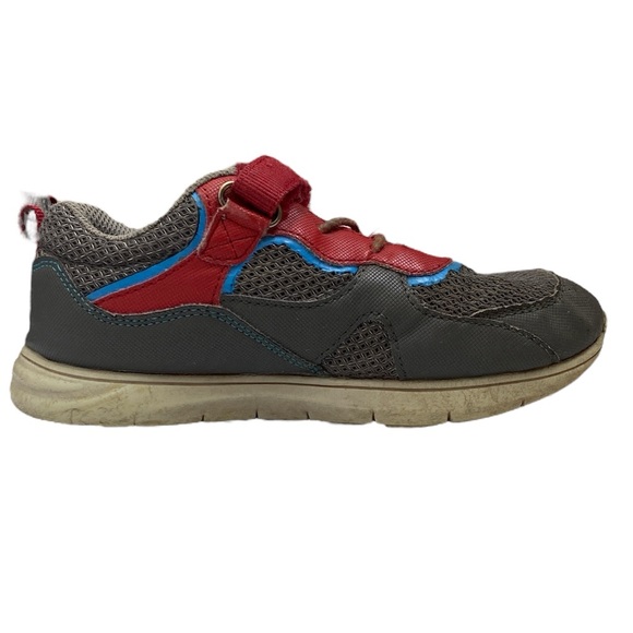 Stride Rite Boys Red Gray Sneakers Size 13M - Picture 8 of 16
